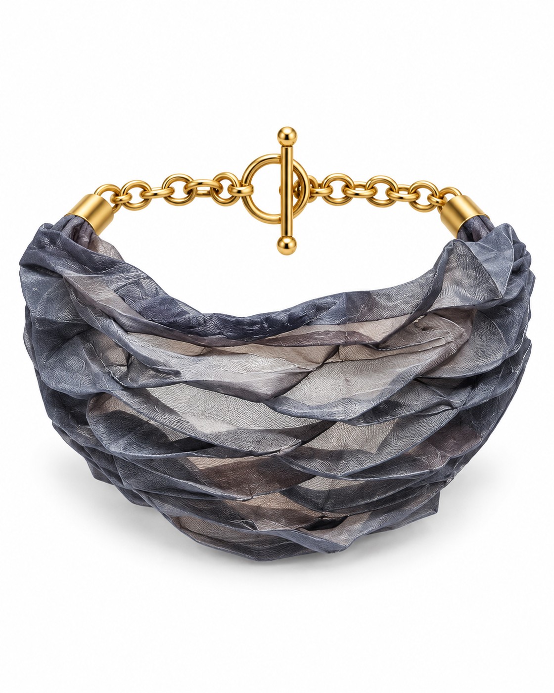 Natural stainless steel color bracelet - שושנה תכשיטים