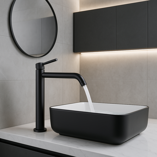 Black Basin Faucet Bathroom Washbasin Water Mixer Tap Hot Cold Water Basin Sink Tap Bathroom Faucet Tap Brushed Gold Faucet