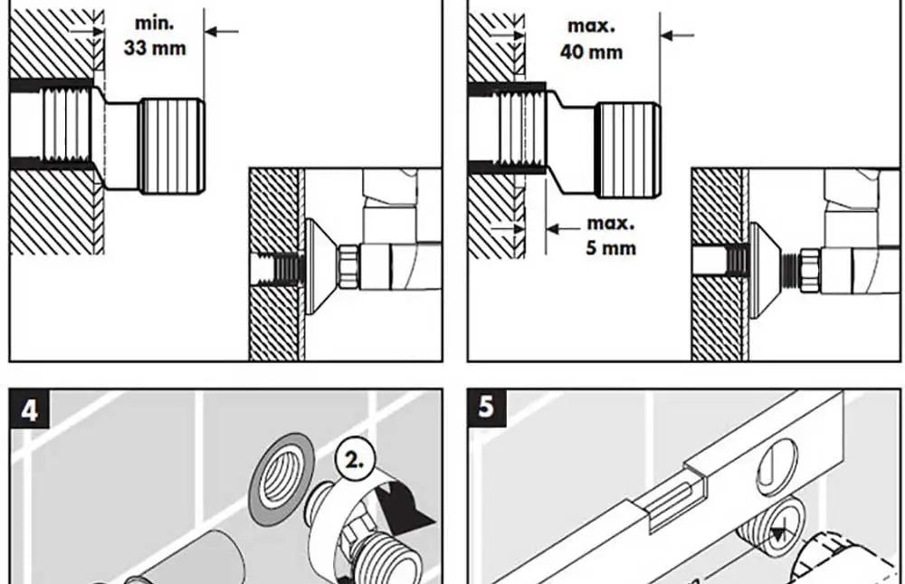 Black Digital Display Thermostatic Shower Faucet – 4-Way Rainfall Mixer Tap with Shelf & Bidet Faucets