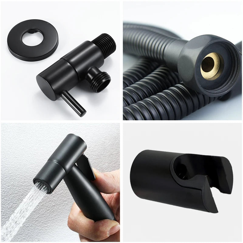 Handheld Toilet Bidet Sprayer | Stainless Steel with Brass Valve