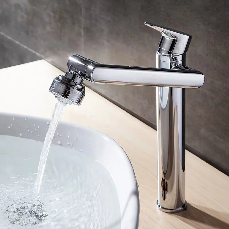 Stainless Steel 1080° Swivel Faucet | Kitchen & Bathroom Mixer Tap