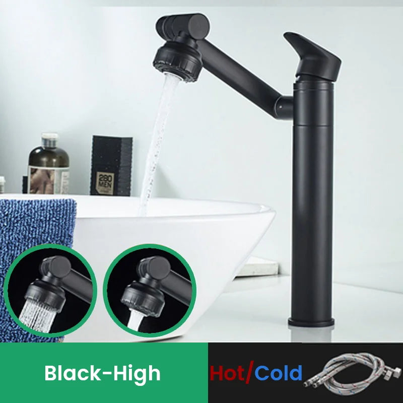 Stainless Steel 1080° Swivel Faucet | Kitchen & Bathroom Mixer Tap