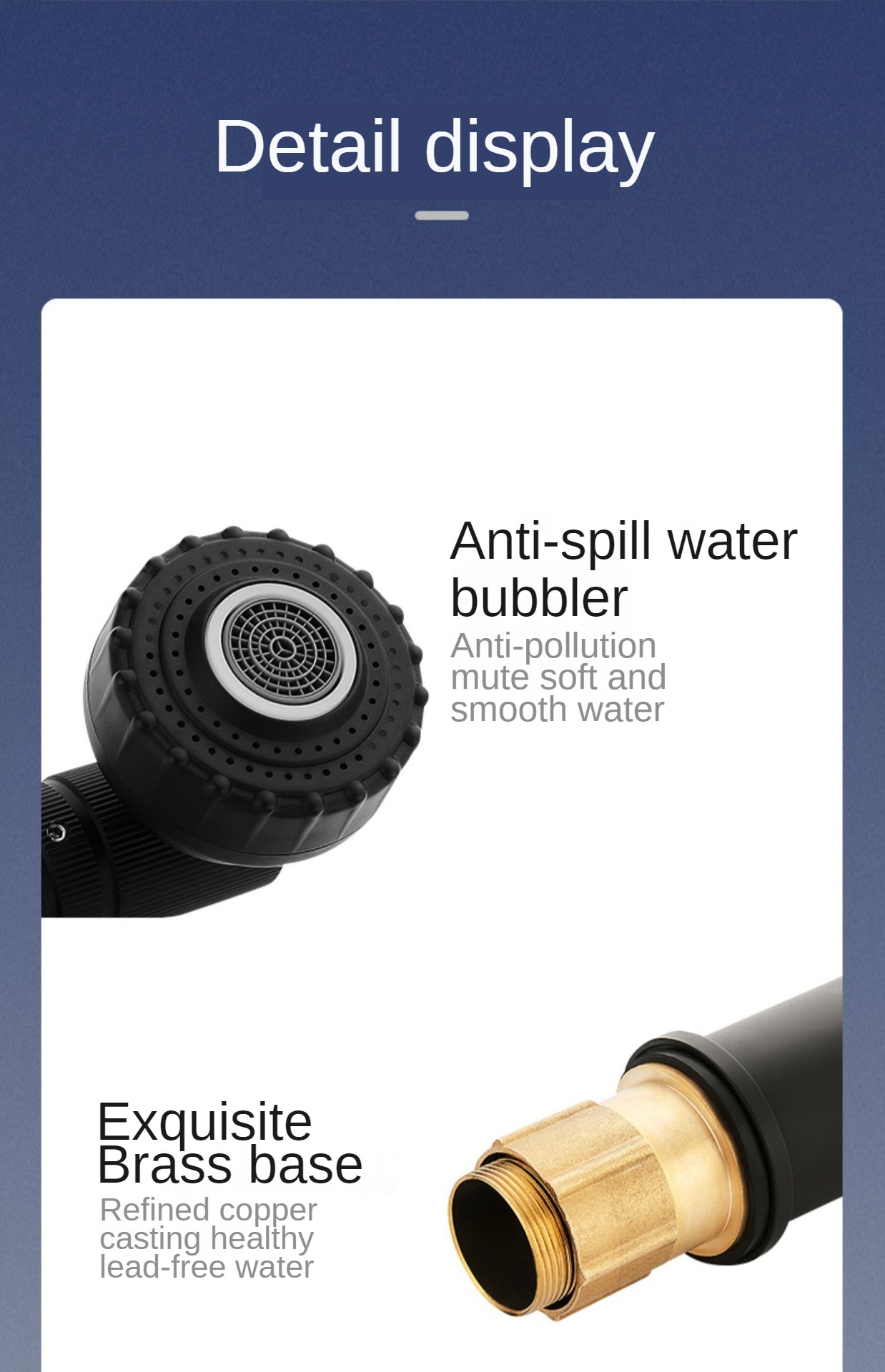 Stainless Steel 1080° Swivel Faucet | Kitchen & Bathroom Mixer Tap