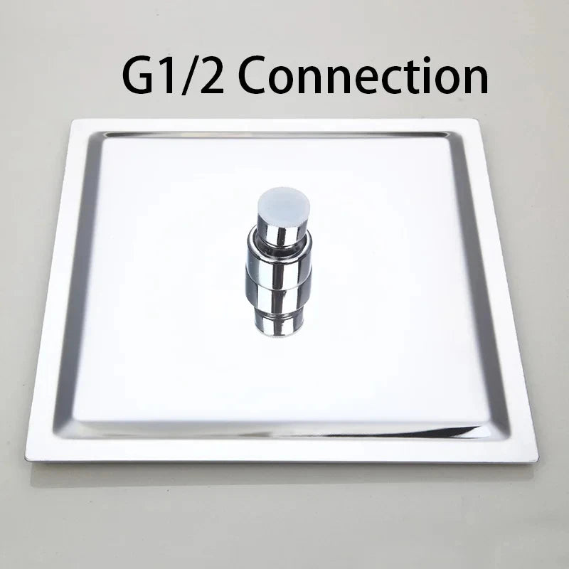 16 Inch Luxury Ultrathin Rainfall Shower Head – Stainless Steel Chrome/Nickel