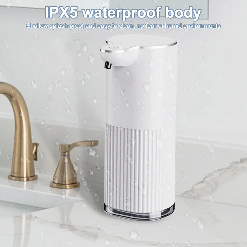 Automatic Wall-Mounted Soap Dispenser – USB Rechargeable Touchless Sensor with Adjustable Foam & Liquid Output (360 ml)