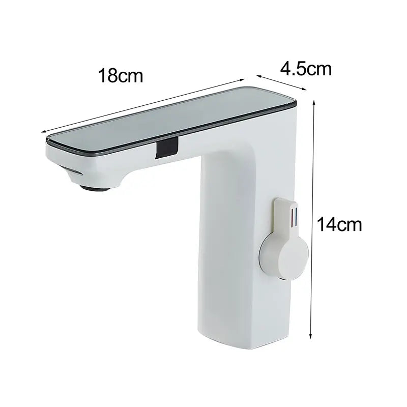 Chrome Bathroom Basin Faucet Hot Cold Water Mixer Deck Mount  Bathroom Sink Faucet