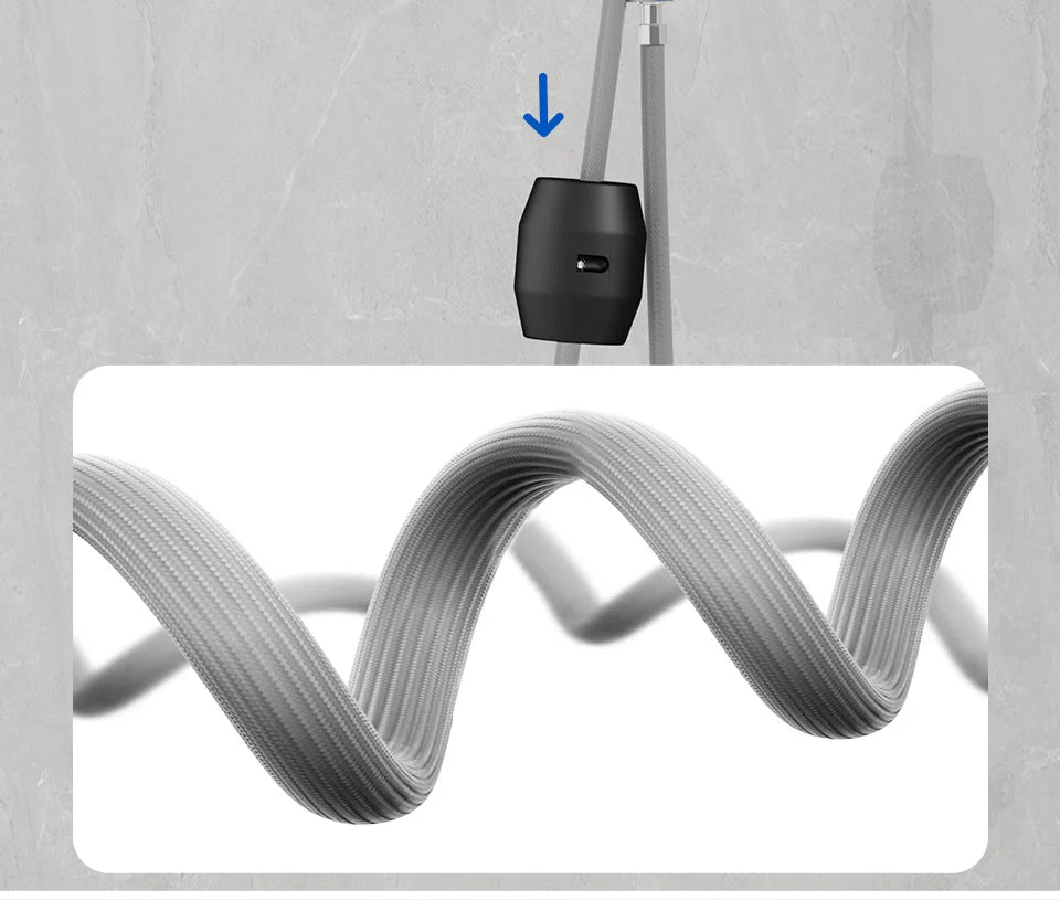 Waterfall Bathroom Faucet with Digital Temperature Display – Hot & Cold Lift-Up Basin Mixer Tap with Stream Sprayer