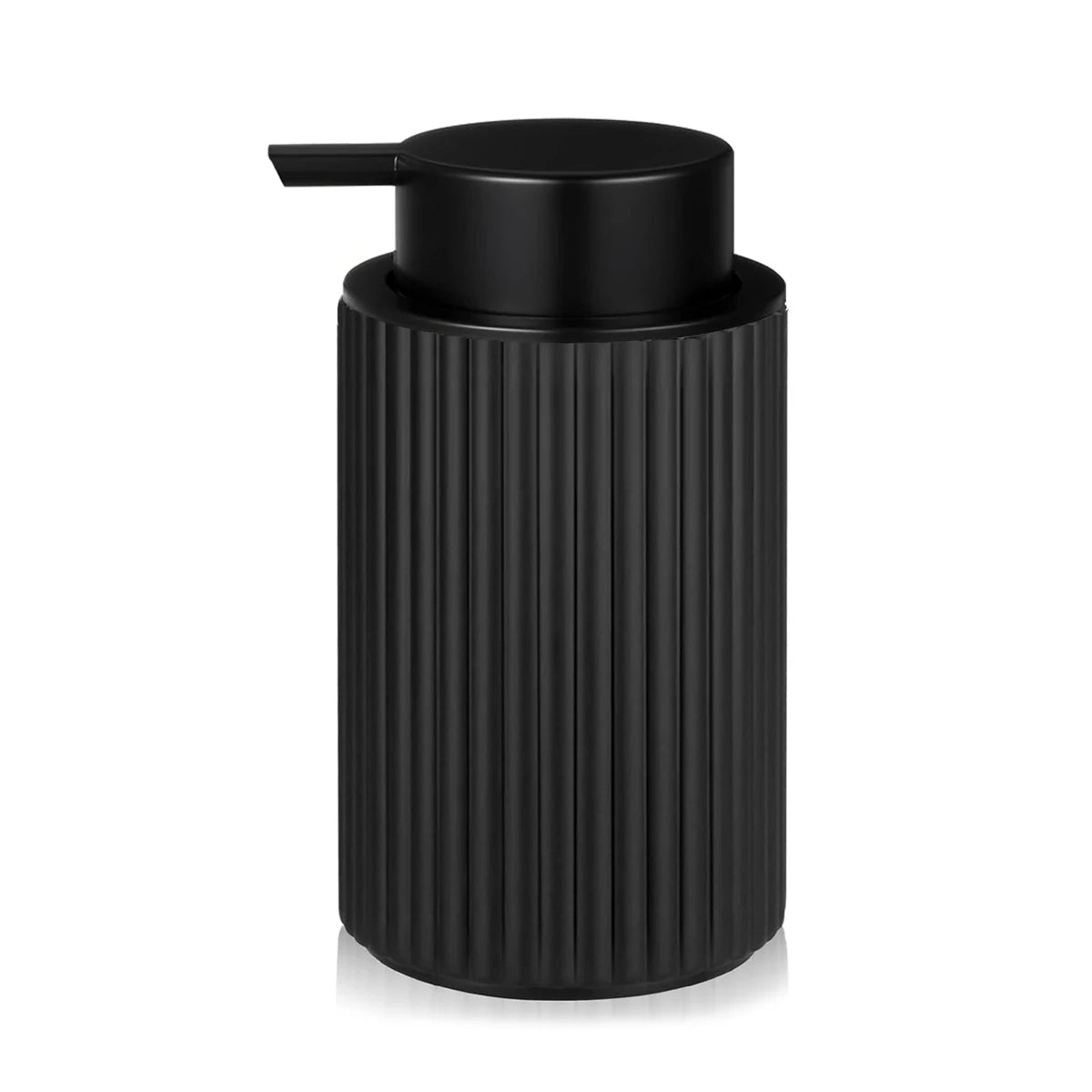 Black Foaming Hand Soap Dispenser – Refillable Pump Bottle for Bathroom or Kitchen