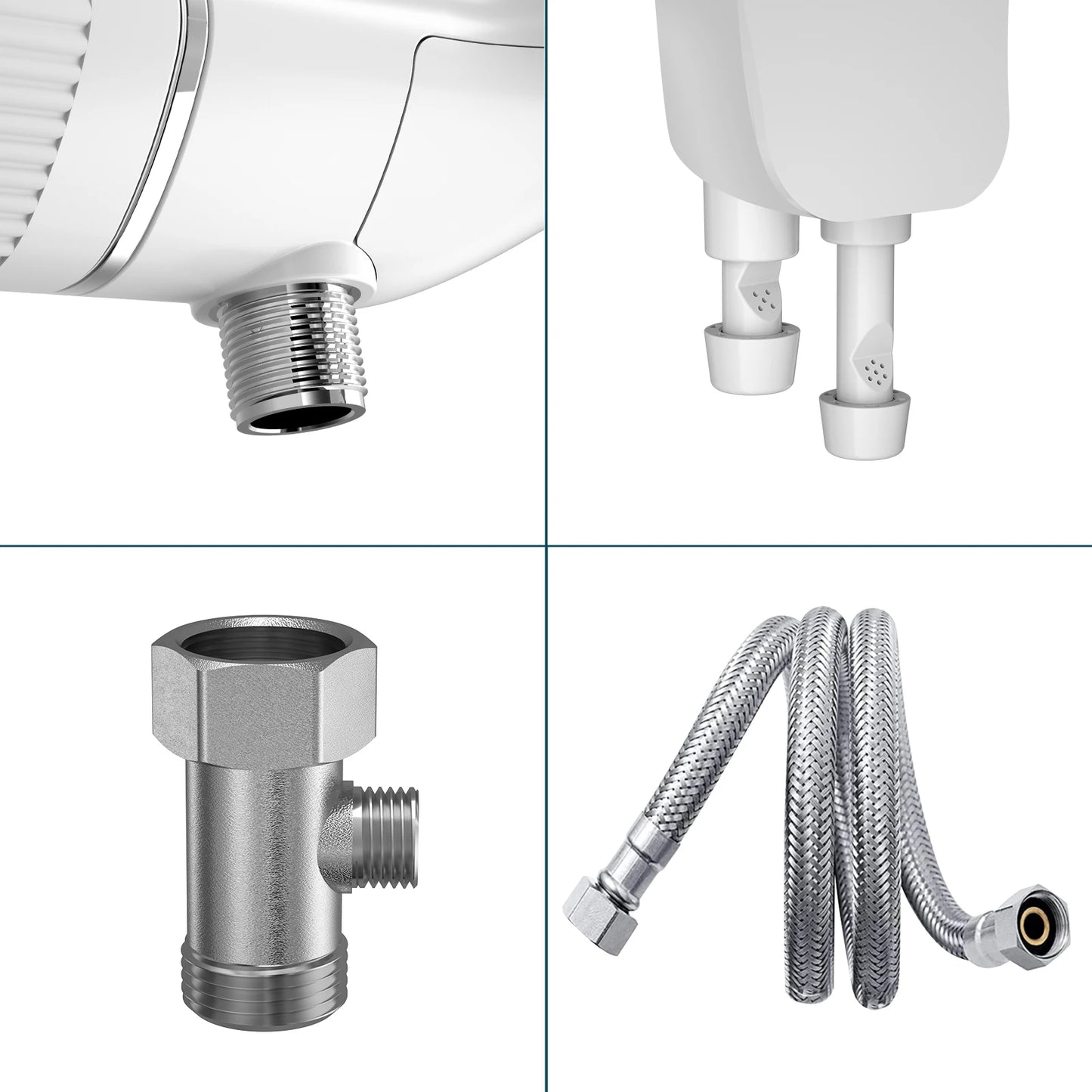 Samodra Dual-Nozzle Non-Electric Toilet Bidet Attachment (Brass Inlet)