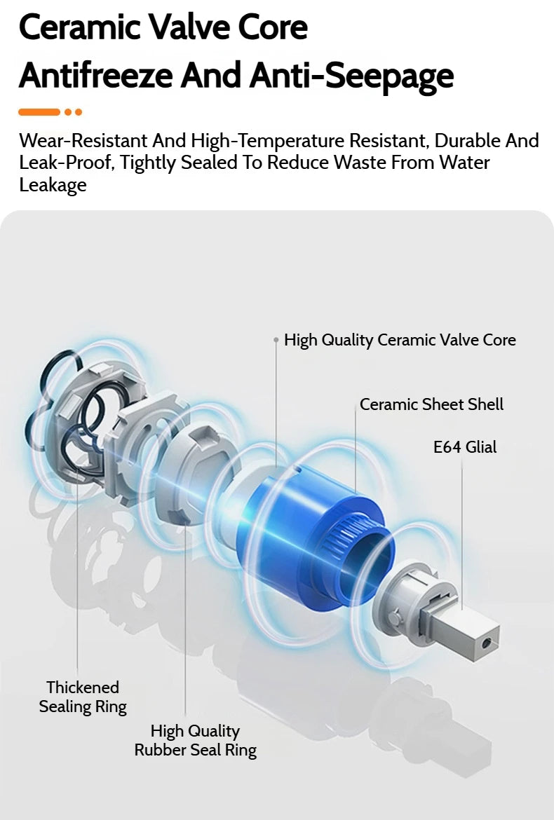 Wall-Mounted Brass Bathtub Faucet with Long Spout and Spray Gun – Hot & Cold Mixer Tap