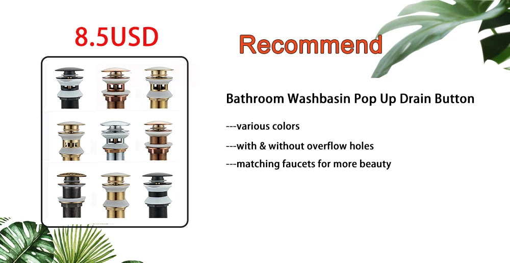 Brushed Gold Basin Faucet Black Faucet Deck Mounted Basin Sink Tap Hot & Cold Mixer Brass Tap for Bathroom