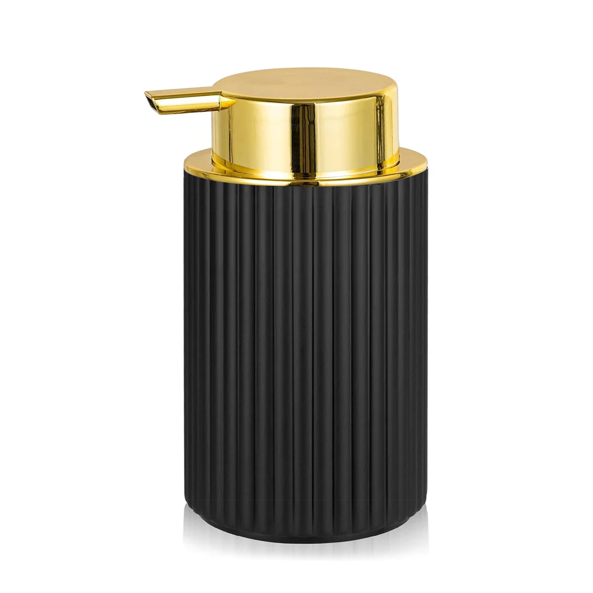 Black Foaming Hand Soap Dispenser – Refillable Pump Bottle for Bathroom or Kitchen