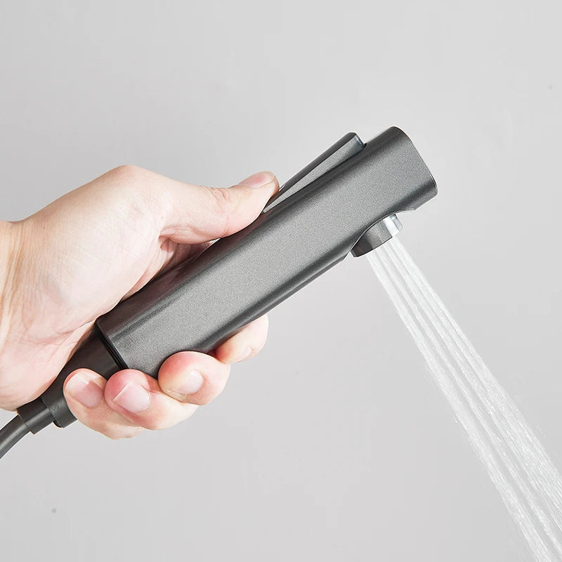 Rozin Black Digital Shower Faucet Set | Smart Rainfall System