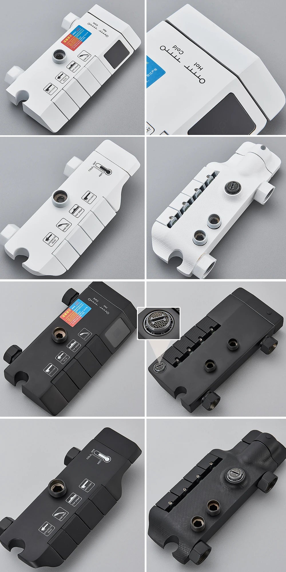 Rozin Black Digital Shower Faucet Set | Smart Rainfall System