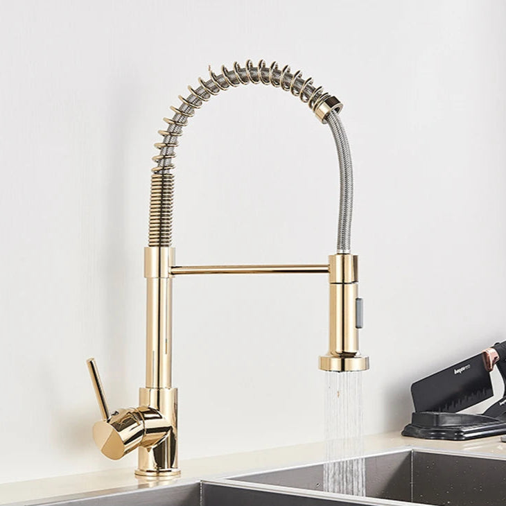 Polished gold +gray pipe