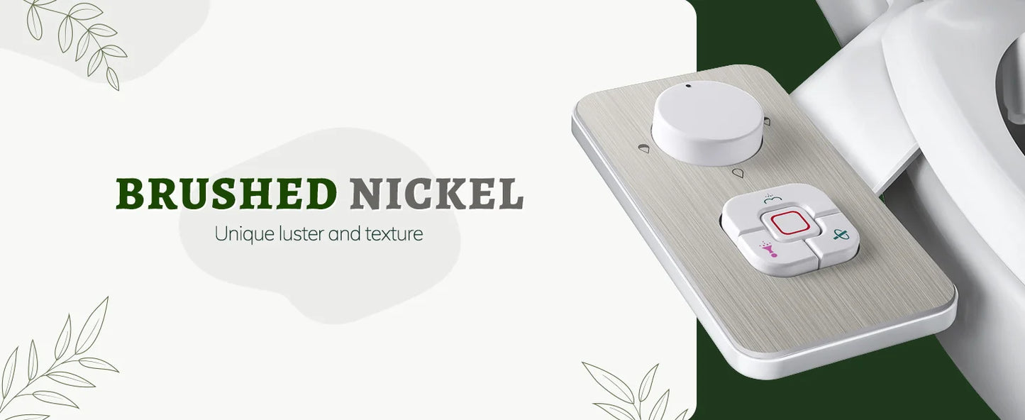 Ultra-Thin Non-Electric Bidet Attachment | Dual Nozzles, Front & Rear Wash