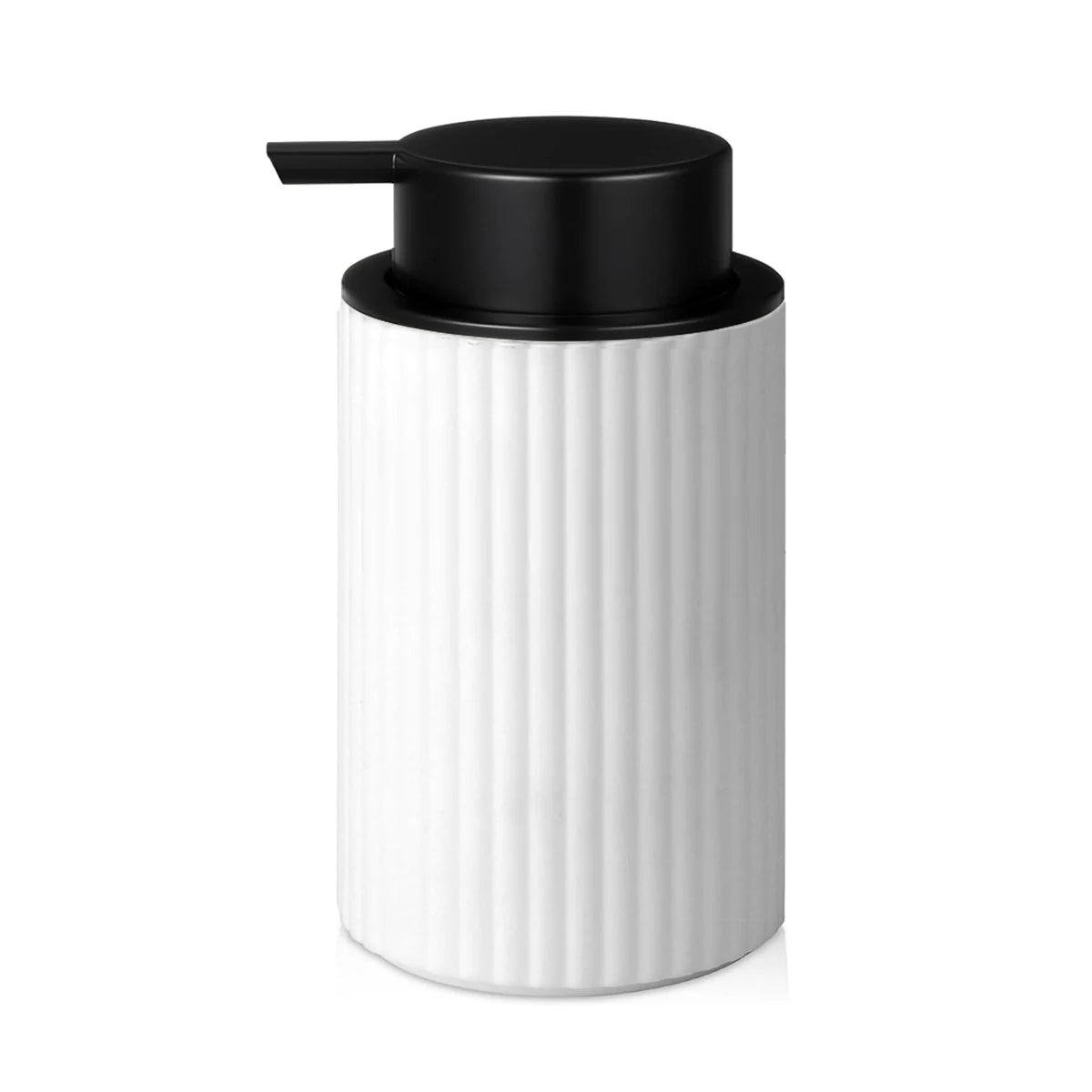 Black Foaming Hand Soap Dispenser – Refillable Pump Bottle for Bathroom or Kitchen