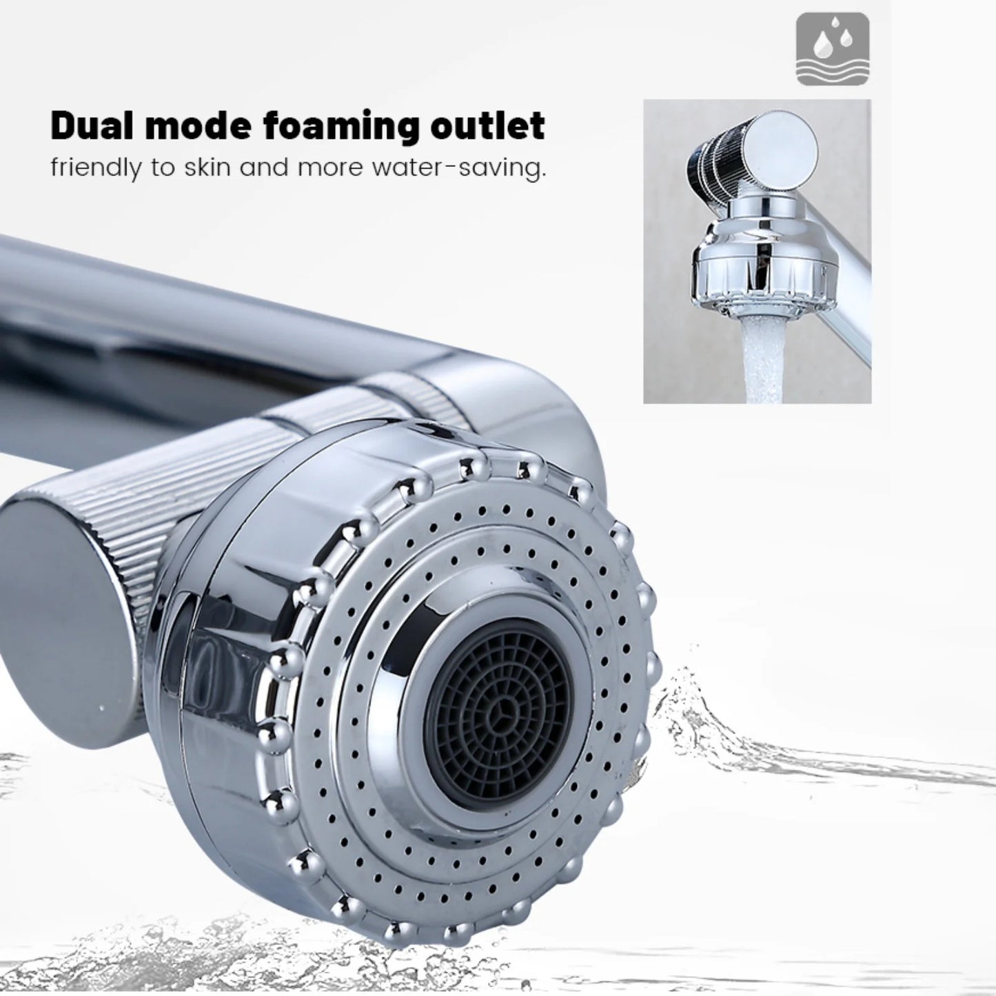 Stainless Steel 1080° Swivel Faucet | Kitchen & Bathroom Mixer Tap