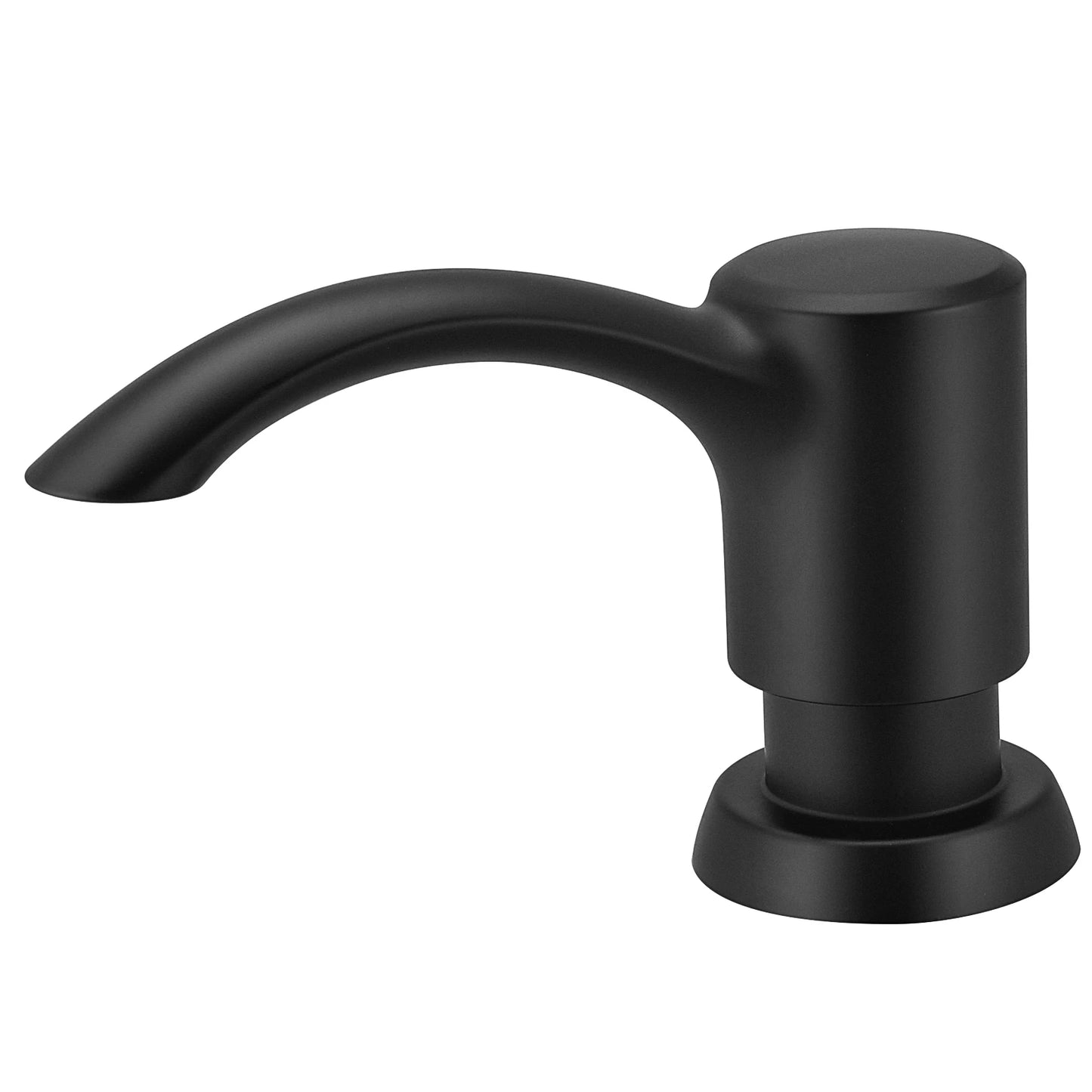 Samodra Nickel & Black Soap Dispenser – Built-In 360 ml Countertop Pump for Kitchen & Bathroom