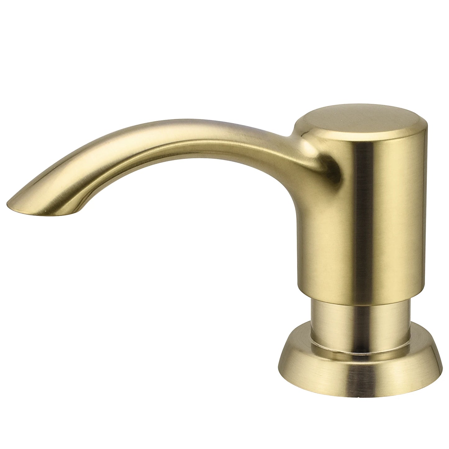 Samodra Nickel & Black Soap Dispenser – Built-In 360 ml Countertop Pump for Kitchen & Bathroom